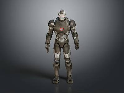 Mechanical Character With Armored Body And Robotic Exoskeleton Design Features 3d model