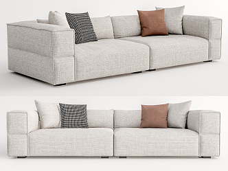 Modern double sofa 3d model