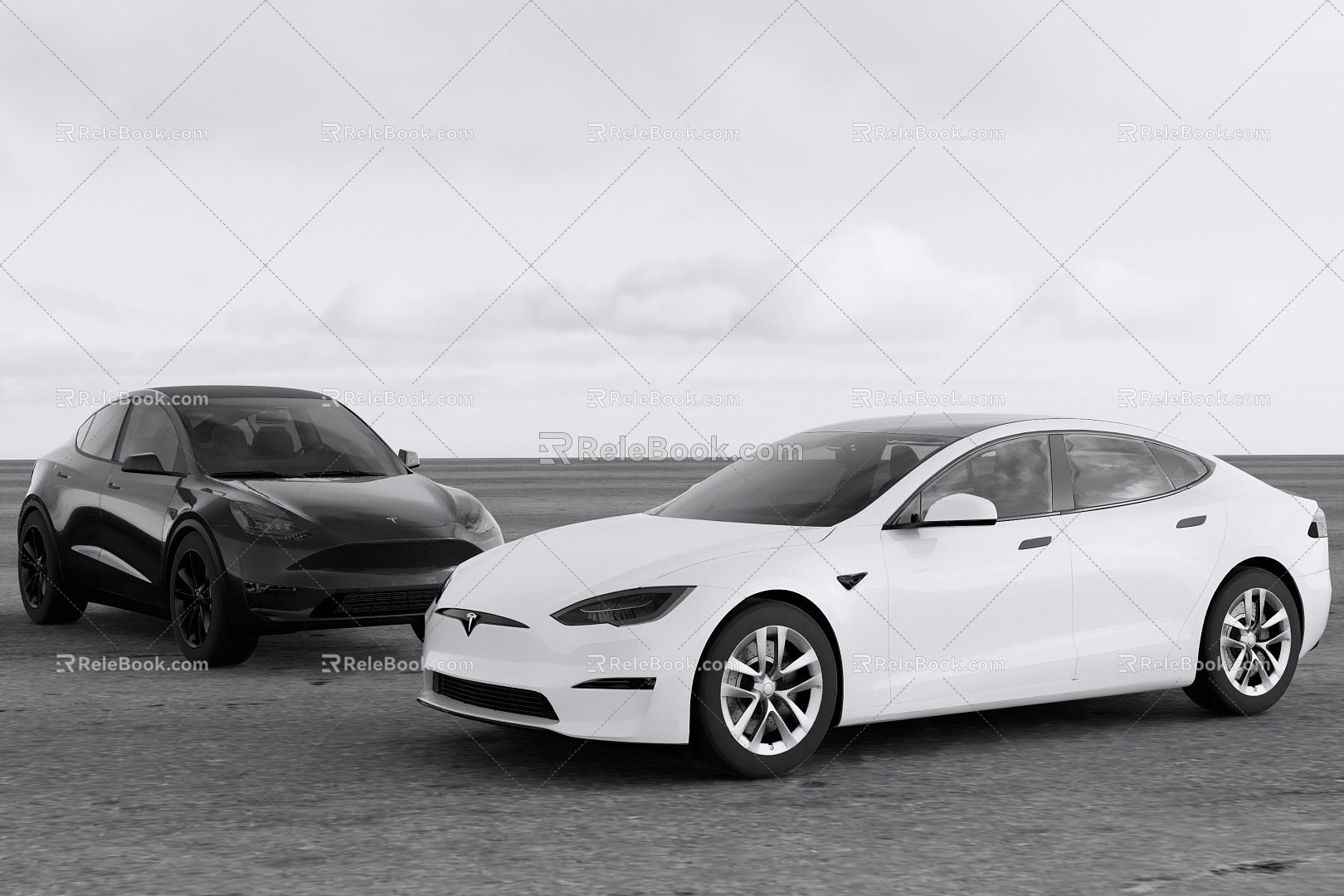 New energy Tesla Model S Model Y 3d model