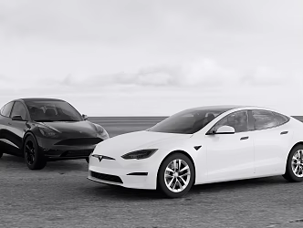 New energy Tesla Model S Model Y 3d model