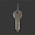 Elegant Gold Key Shaped Jewelry Pendant With Shiny Surface And Luxury Design