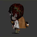 Colorful Cartoon Characters 3D Models With Purple Green Red Hairstyles And Animal Figures