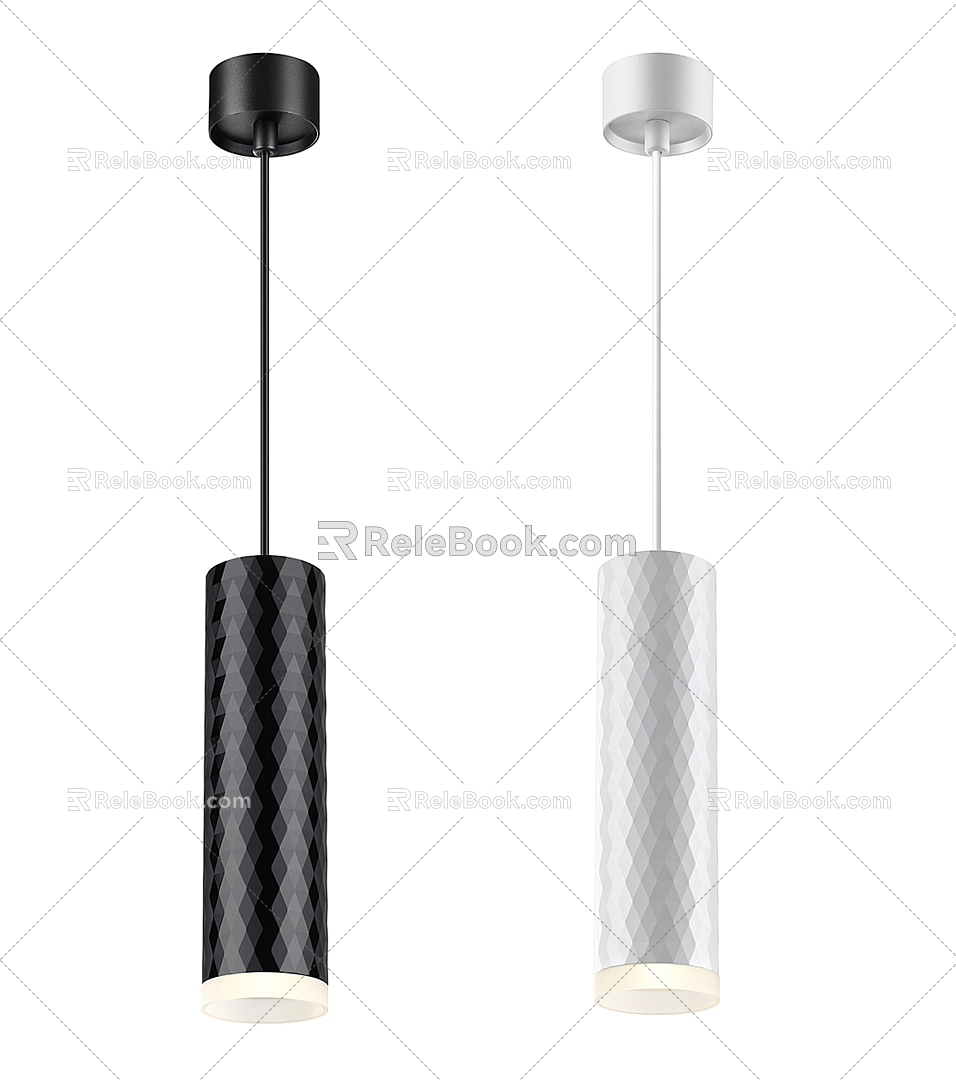 Modern chandelier bedside small chandelier 3d model