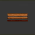 Wooden Bench With Red Cushioned Seat In Vintage Style And Classic Design