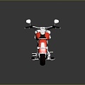 Modern motorcycle two-wheeled motorcycle off-road motorcycle road racing motorcycle 3d model