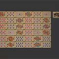 Colorful Domino Tiles Arranged Neatly With Storage Box And Number Patterns On Black Surface