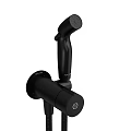 Black Handheld Shower Faucet With Flexible Hose And Modern Design