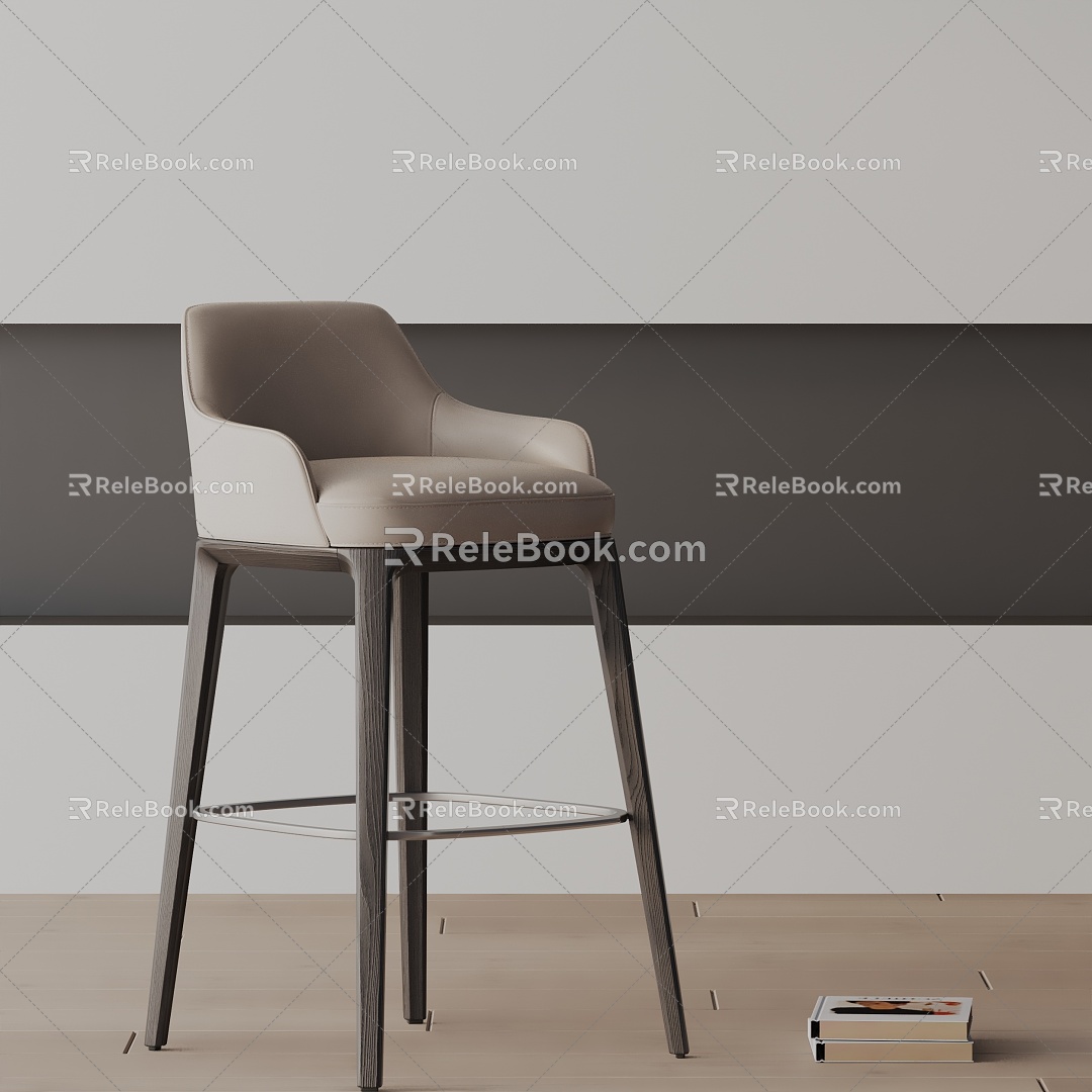 Modern Bar Chair 3d model