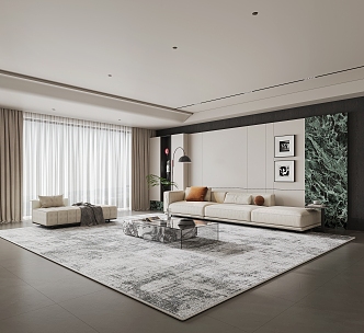 Italian Living Room 3d model