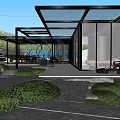 Garden Landscape Design With Pool Water Lilies Stone Features Wooden Deck And Pergola