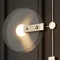 Modern Pendant Lights With Circular Glass Shades And Golden Metal Frames Illuminated