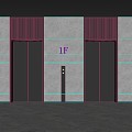 Elevator Hall Elevator Door Elevator Elevator Button Lobby Elevator Hotel Elevator 3d model