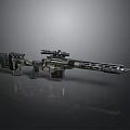 Advanced Tactical Military Sniper Rifle With Camouflage Design And Scope