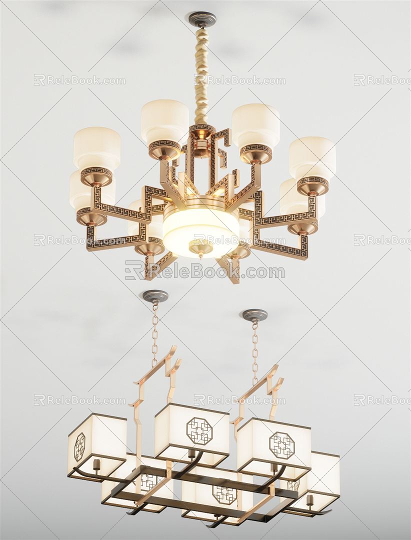 New Chinese Chandelier Chandelier Combination model