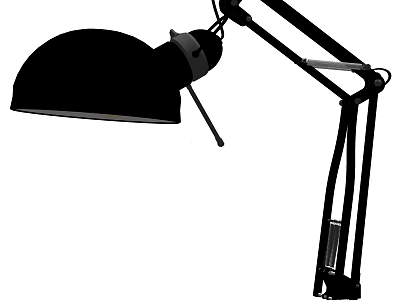 Modern Black Wall Sconce With Curved Shade Adjustable Arm And Metal Frame 3d model