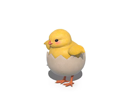 Modern Chick Chick Cartoon Chick Chick Anime Chick 3d model