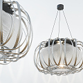 Modern chandelier fashion simple metal chandelier 3d model