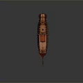 Wooden Vintage Ship Model With Multiple Masts And Decorative Details