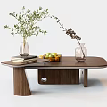 Wooden Oval Coffee Table With Fruit Bowl Fresh Fruits Vases And Books