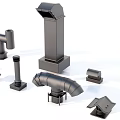 High Quality Industrial Equipment Components Including Pipes Elbows Brackets And Ventilation Parts