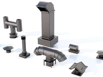 roof chimney 3d model