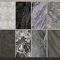 Marble Background Wall Featuring Various Natural Textures And Patterns For Interior Design 3d model