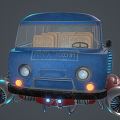 Sci-Fi Bus Industrial LOFT Bus 3d model