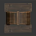 Wooden Arch Decorative Furniture With Classic Design Stepped Base And Textured Details