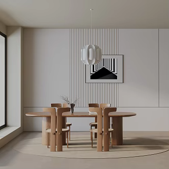 Modern table combination 3d model