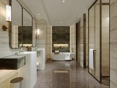 Hotel Toilet Modern Toilet 3d model