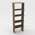 Wooden Storage Shelf With Multiple Tiers Simple Design For Home Organization