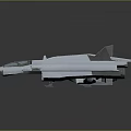 3D Rendered Futuristic Silver White Spaceship Model Featuring Streamlined Design And Large Engines