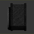 Rockpulse Audio Speaker With Dark Textured Surface And Circular Blue Logo