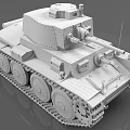 Detailed Tank Model Featuring Turret Cannon Tracks And Mechanical Components 3d model
