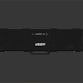 Black Hard Shell Storage Case With Durable Handle And Secure Lock For Daily Use