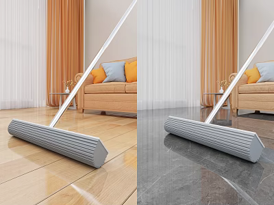 Household Cleaning Mop Tool for Efficient Wood and Marble Floor Cleaning in Living Room 3d model