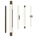 Modern Minimalist Wall Lights With Sleek Brass Finish And Long Strip Design