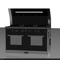 Modern Stainless Steel Gas Stove With Double Ovens For Kitchen Appliances