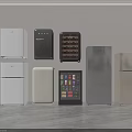Refrigerators And Freezers In Various Styles And Colors For Home Kitchen Appliances