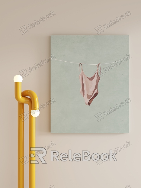 Modern abstract decorative painting model