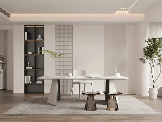 Modern study 3d model