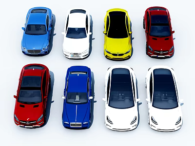 Modern cars 3d model Modern cars 3d model