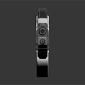 Futuristic Sci Fi Pistol With White Black Blue Accents And M5 Marking