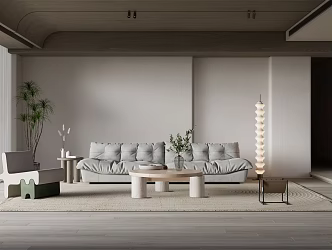 Quiet living room home living room 3d model
