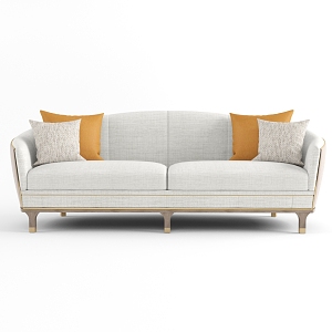 modern double sofa 3d model