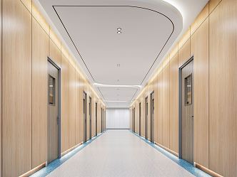 Modern Hospital Aisle Hospital Aisle 3d model