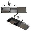 Modern vegetable wash basin kitchen supplies car wash sink kitchen hardware faucet 3d model