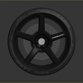 tire tire wheel hub 3d model