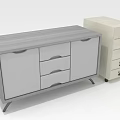 Modern Home Furniture Gray Cabinet With Doors Drawers And Beige Chest Of Drawers