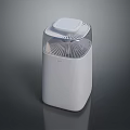 Modern White Home Air Purifier With Transparent Cover And Sleek Design